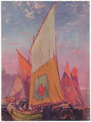 Vintage prints of sailing, ships, boat, marine views